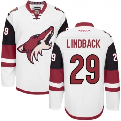 Anders Lindback Youth Reebok Arizona Coyotes Authentic White Away Jersey