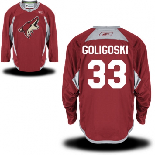Alex Goligoski Reebok Arizona Coyotes Premier Burgundy Practice Jersey