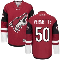 Antoine Vermette Reebok Arizona Coyotes Authentic Red Burgundy Home NHL Jersey