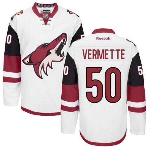 Antoine Vermette Reebok Arizona Coyotes Authentic White Away NHL Jersey