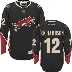 Brad Richardson Reebok Arizona Coyotes Authentic Black Third NHL Jersey