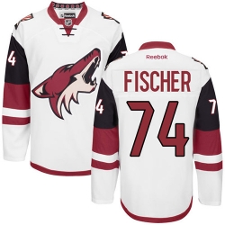 Christian Fischer Reebok Arizona Coyotes Premier White Away NHL Jersey