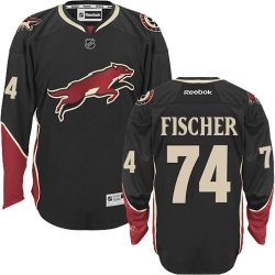 Christian Fischer Reebok Arizona Coyotes Authentic Black Third NHL Jersey