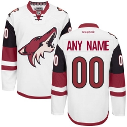 Reebok Arizona Coyotes Customized Authentic White Away NHL Jersey