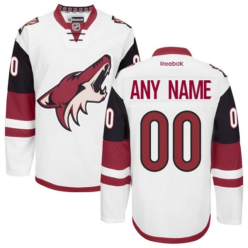 Reebok Arizona Coyotes Customized Authentic White Away NHL Jersey