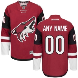 Youth Reebok Arizona Coyotes Customized Authentic Burgundy Red Home NHL Jersey