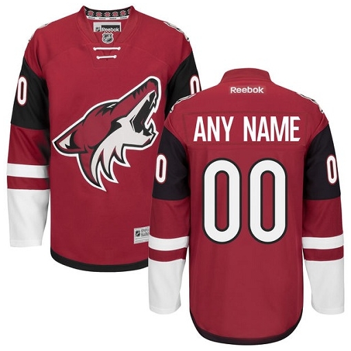 Youth Reebok Arizona Coyotes Customized Authentic Burgundy Red Home NHL Jersey