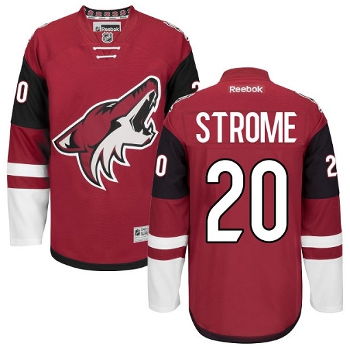 Dylan Strome Reebok Arizona Coyotes Authentic Red Burgundy Home NHL Jersey