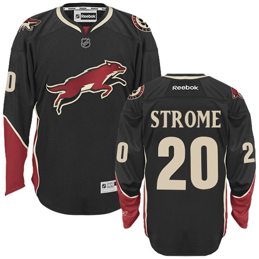 Dylan Strome Reebok Arizona Coyotes Authentic Black Third NHL Jersey