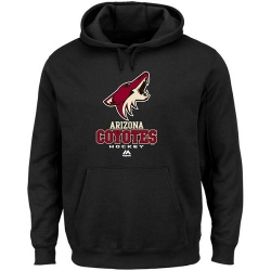 NHL Arizona Coyotes Majestic Critical Victory VIII Fleece Hoodie - Black