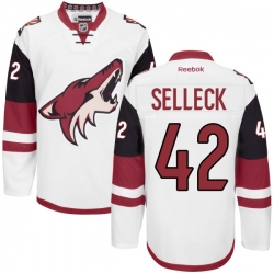 Eric Selleck Reebok Arizona Coyotes Authentic White Away Jersey