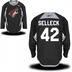 Eric Selleck Reebok Arizona Coyotes Authentic Black Alternate Practice Jersey