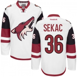 Jiri Sekac Reebok Arizona Coyotes Authentic White Away Jersey