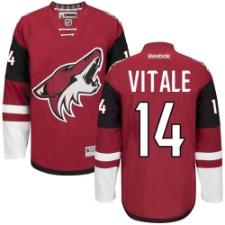 Joe Vitale Reebok Arizona Coyotes Authentic Red Burgundy Home NHL Jersey