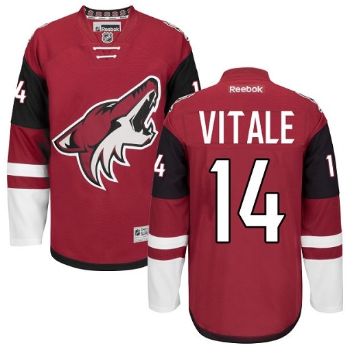 Joe Vitale Reebok Arizona Coyotes Premier Red Burgundy Home NHL Jersey