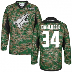 Klas Dahlbeck Reebok Arizona Coyotes Authentic Camo Digital Veteran's Day Practice Jersey