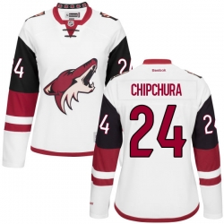 Kyle Chipchura Women's Reebok Arizona Coyotes Authentic White Away Jersey