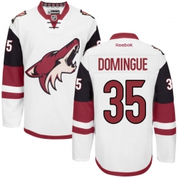 Louis Domingue Reebok Arizona Coyotes Authentic White Away Jersey