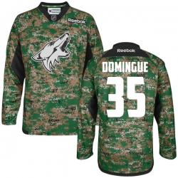 Louis Domingue Youth Reebok Arizona Coyotes Premier Camo Digital Veteran's Day Practice Jersey