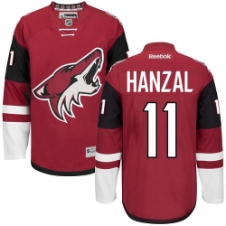 Martin Hanzal Reebok Arizona Coyotes Authentic Red Burgundy Home NHL Jersey