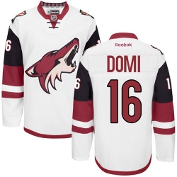 Max Domi Reebok Arizona Coyotes Premier White Away NHL Jersey