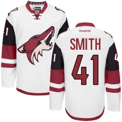 Mike Smith Reebok Arizona Coyotes Authentic White Away NHL Jersey