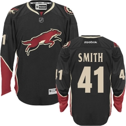 Mike Smith Reebok Arizona Coyotes Authentic Black Third NHL Jersey