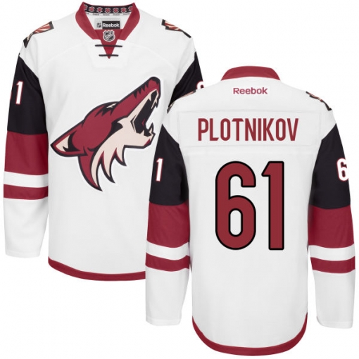 Sergei Plotnikov Youth Reebok Arizona Coyotes Authentic White Away Jersey
