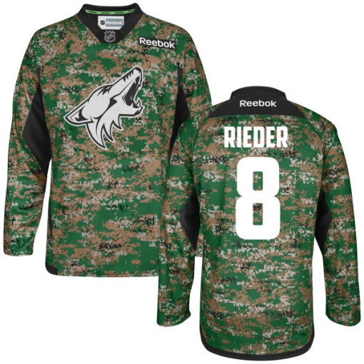 Tobias Rieder Youth Reebok Arizona Coyotes Premier Camo Digital Veteran's Day Practice Jersey