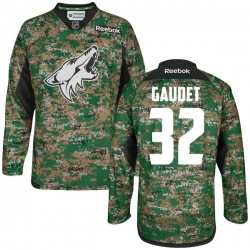 Tyler Gaudet Reebok Arizona Coyotes Authentic Camo Digital Veteran's Day Practice Jersey