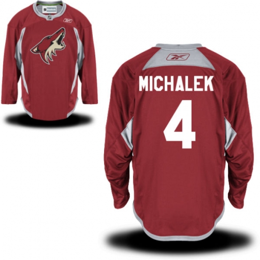 Zbynek Michalek Reebok Arizona Coyotes Premier Burgundy Practice Jersey