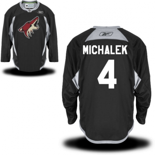 Zbynek Michalek Reebok Arizona Coyotes Authentic Black Alternate Practice Jersey