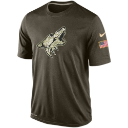 NHL Arizona Coyotes Nike Olive Salute To Service KO Performance Dri-FIT T-Shirt