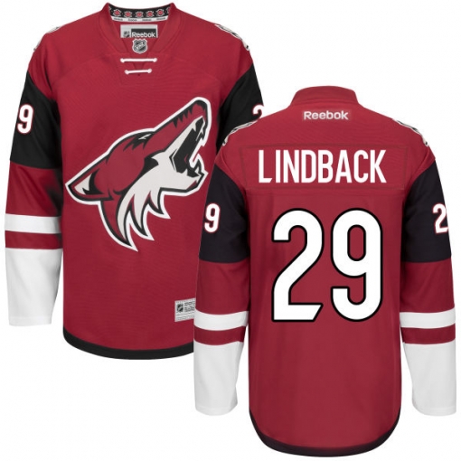 Anders Lindback Reebok Arizona Coyotes Premier Maroon Home Jersey