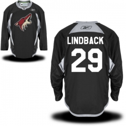 Anders Lindback Reebok Arizona Coyotes Premier Black Alternate Practice Jersey
