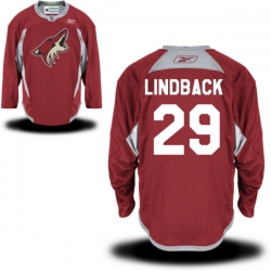 Anders Lindback Reebok Arizona Coyotes Authentic Burgundy Practice Jersey