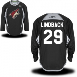 Anders Lindback Reebok Arizona Coyotes Authentic Black Alternate Practice Jersey