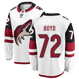 Travis Boyd Men's Fanatics Branded Arizona Coyotes Breakaway White Away Jersey