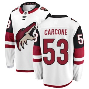 Michael Carcone Men's Fanatics Branded Arizona Coyotes Breakaway White Away Jersey