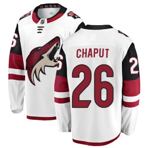 Michael Chaput Men's Fanatics Branded Arizona Coyotes Breakaway White Away Jersey