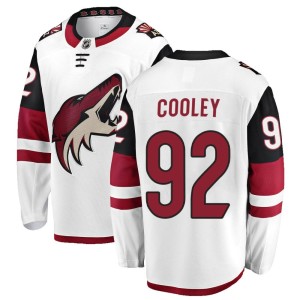 Logan Cooley Men's Fanatics Branded Arizona Coyotes Breakaway White Away Jersey