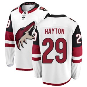 Barrett Hayton Men's Fanatics Branded Arizona Coyotes Breakaway White Away Jersey
