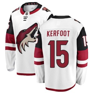 Alex Kerfoot Men's Fanatics Branded Arizona Coyotes Breakaway White Away Jersey