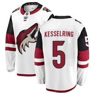 Michael Kesselring Men's Fanatics Branded Arizona Coyotes Breakaway White Away Jersey