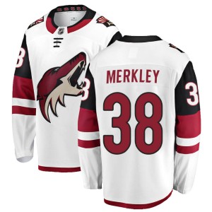 Nick Merkley Men's Fanatics Branded Arizona Coyotes Breakaway White Away Jersey