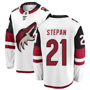 Derek Stepan Men's Fanatics Branded Arizona Coyotes Authentic White Away Jersey