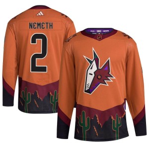 Patrik Nemeth Men's Adidas Arizona Coyotes Authentic Orange Reverse Retro 2.0 Jersey