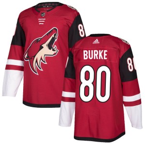 Brayden Burke Youth Adidas Arizona Coyotes Authentic ized Maroon Home Jersey
