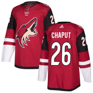 Michael Chaput Youth Adidas Arizona Coyotes Authentic Maroon Home Jersey