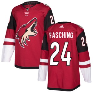 Hudson Fasching Youth Adidas Arizona Coyotes Authentic Maroon Home Jersey